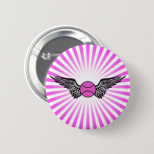 Tennis. Flügel. Button (Vorne & Hinten)