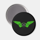 Tennis. Flügel. Magnet (Vorderseite/Rückseite)