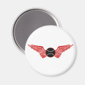 Tennis. Flügel. Magnet (Vorderseite/Rückseite)