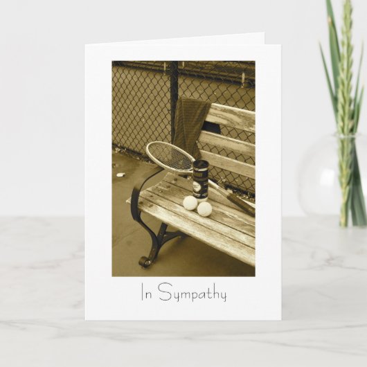 Tennis for Sympathy Card Karte (Vorderseite)
