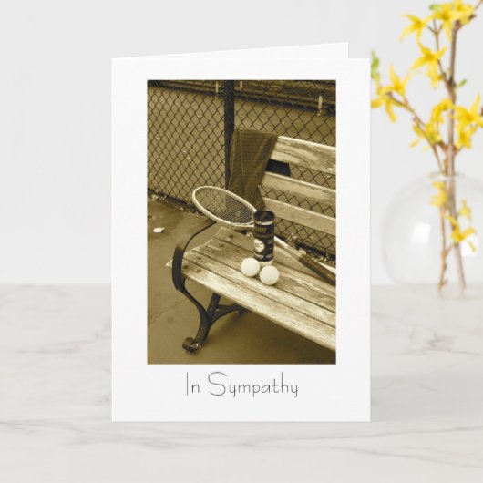 Tennis for Sympathy Card Karte (Gelbe Blume)