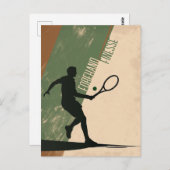 Tennis Forehand Postkarte (Vorne/Hinten)