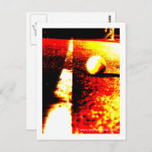 Tennis-Foto auf Postkarte (Vorne/Hinten)