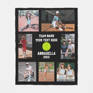 Tennis-Foto Fleecedecke