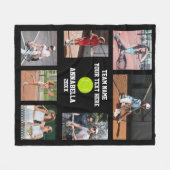 Tennis-Foto Fleecedecke (Vorderseite (Horizontal))