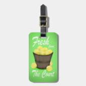 Tennis frisch vom Gericht Gepäckanhänger (Vorderseite vertikal)