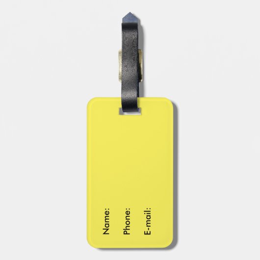 Tennis frisch vom Gericht Gepäckanhänger (Rückseite vertikal)