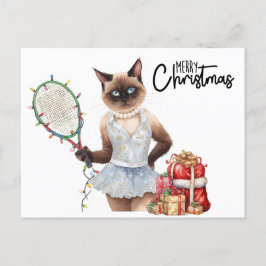 Tennis Frohe Weihnachten für Cat-Liebhaber