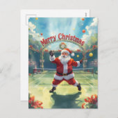 Tennis Frohe Weihnachten mit dem Weihnachtsmann (Vorne/Hinten)