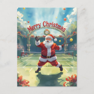 Tennis Frohe Weihnachten mit dem Weihnachtsmann
