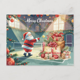 Tennis Frohe Weihnachten mit dem Weihnachtsmann