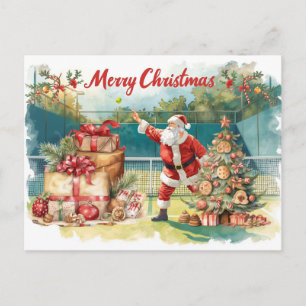 Tennis Frohe Weihnachten mit dem Weihnachtsmann