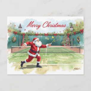 Tennis Frohe Weihnachten mit dem Weihnachtsmann