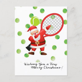 Tennis Frohe Weihnachten mit dem Weihnachtsmann