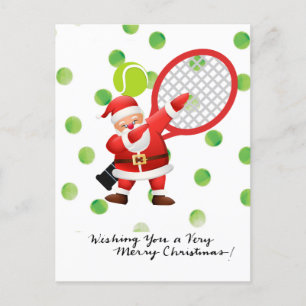 Tennis Frohe Weihnachten mit dem Weihnachtsmann