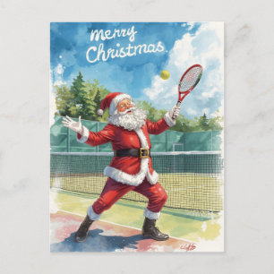 Tennis Frohe Weihnachten mit dem Weihnachtsmann