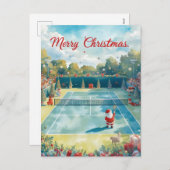 Tennis Frohe Weihnachten mit dem Weihnachtsmann (Vorne/Hinten)