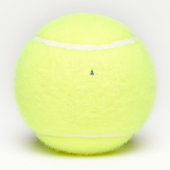 Tennis Frohe Weihnachten mit Weihnachtsmannmütze Tennisbälle (Rückseite)