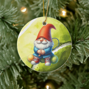 Tennis Frohe Weihnachten Thema Keramik Ornament
