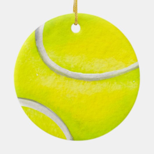 Tennis Frohe Weihnachten Thema Keramik Ornament (Hinten)
