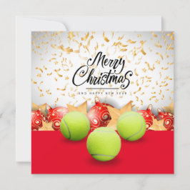 Tennis frohe Weihnachten und glückliches Neues Jah