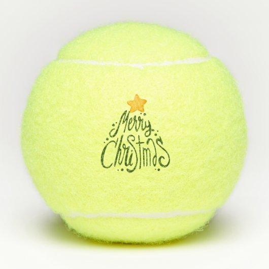 Tennis Frory Christmas Tree Tennisbälle (Vorderseite)