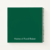 Tennis Fund Raiser für Cat Lovers Notizblock (Rückseite)