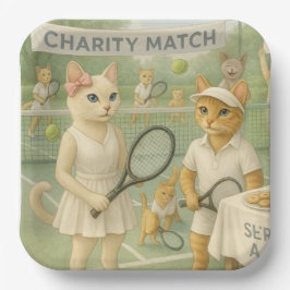 Tennis Fund Raiser für Cat Lovers Pappteller