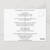 Tennis Fund Raiser für Cat Lovers Postkarte (Rückseite)