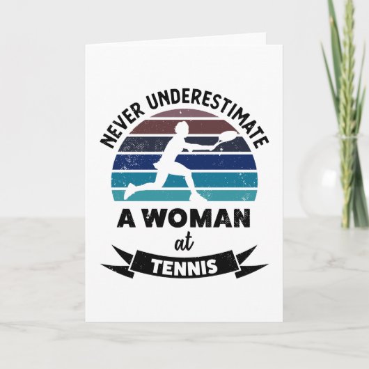 Tennis Funny Sports Mama Karte (Vorderseite)