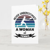 Tennis Funny Sports Mama Karte (Gelbe Blume)