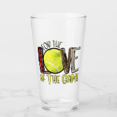 Tennis für die Liebe des Spiels Glas (Vorderseite)