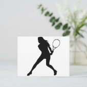 Tennis für Frauen Postkarte (Stehend Vorderseite)