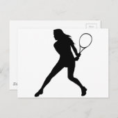 Tennis für Frauen Postkarte (Vorne/Hinten)
