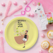 Tennis für weibliches Party Pappteller (Party)