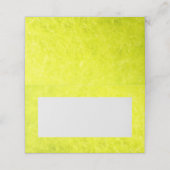 Tennis Fuzzies Platz oder Tafelkarte Platzkarte (Außenseite Aufgefaltet)