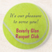 Tennis_Fuzzy Ball Design_Our Vergnügen, Sie zu Getränkeuntersetzer (Vorne)