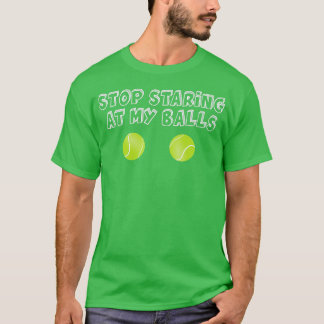Tennis-Gag-Geschenke halten an meinen Ballen fest T-Shirt