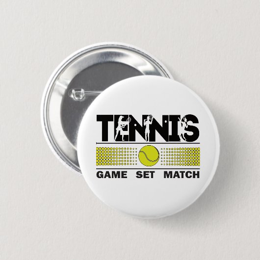 Tennis Game Set Match Button (Vorne & Hinten)