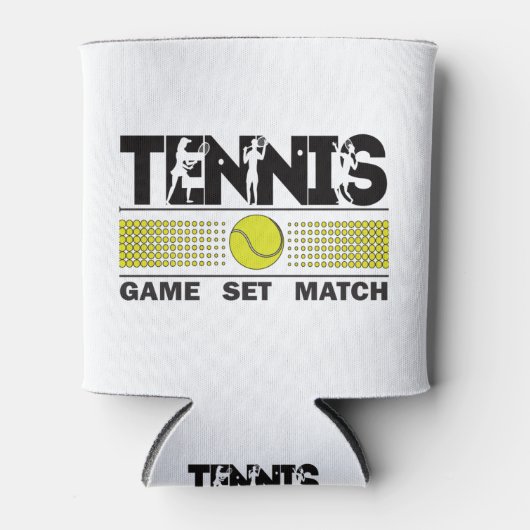 Tennis Game Set Match Dosenkühler (Vorderseite)
