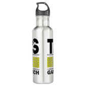 Tennis Game Set Match Edelstahlflasche (Rückseite)