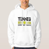 Tennis Game Set Match Hoodie (Vorderseite)