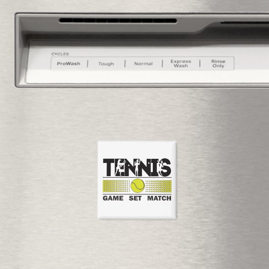 Tennis Game Set Match Magnet (In Situ (Geschirrspüler))
