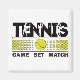 Tennis Game Set Match Magnet