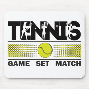 Tennis Game Set Match Mouse Pad Mousepad