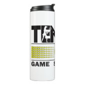 Tennis Game Set Match Thermosbecher (Nach links gedreht)