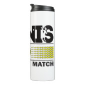 Tennis Game Set Match Thermosbecher (Nach rechts gedreht)