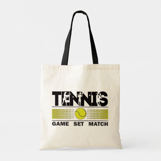 Tennis Game Set Match Tragetasche (Rückseite)