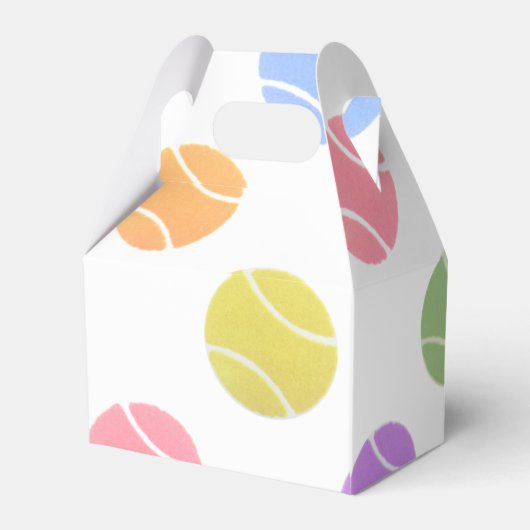 Tennis Gastgeschenk Box Geschenkschachtel (Rückseite)