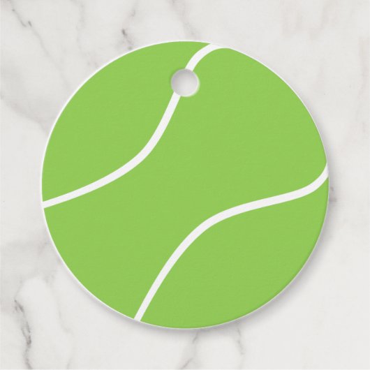 Tennis-Gastgeschenk-Tag, Geburtstag Geschenkanhänger (Vorderseite)